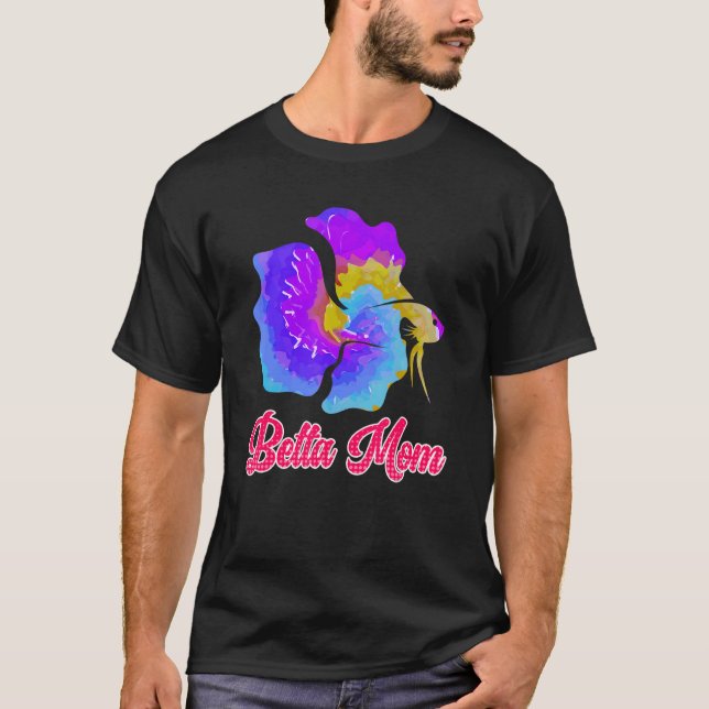 Camiseta Betta Mãe Betta Peixe Mãe Aquário 1 (Frente)