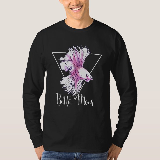 Camiseta Betta Mãe Siamese Lutando Peixes Por Um Aquarista (Frente)