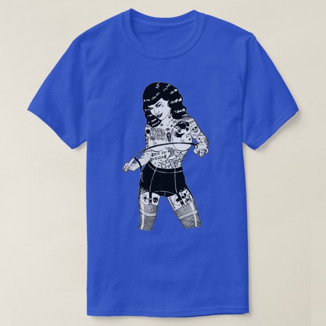 Camiseta Bettie com Tattoos (Frente do Design)