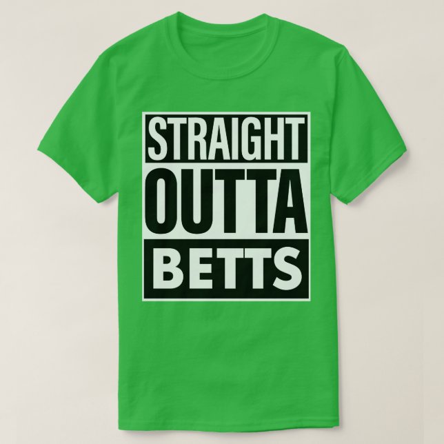 Camiseta Betts Name Hetero Outta Betts (Frente do Design)