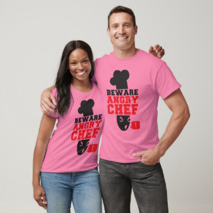 Camiseta BEWARE ANGRY CHEF! cook cooking