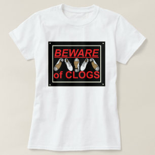 Camiseta Beware do design da dança de obstruções