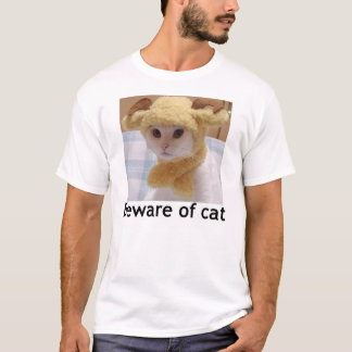 Camiseta Beware do gato