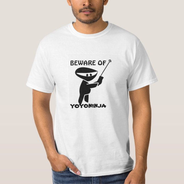 Camiseta beware do ninja do yoyo (Frente)