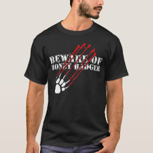 Camiseta Beware do texugo de mel