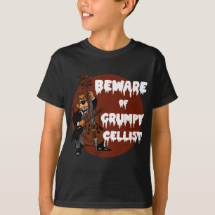 Camiseta Beware do violoncelista mal-humorado