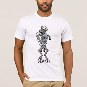 Camiseta BEWARE dos lobos NA ROUPA dos CARNEIROS