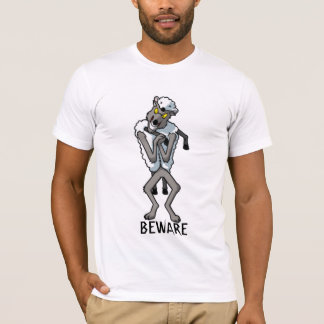 Camiseta BEWARE dos lobos NA ROUPA dos CARNEIROS