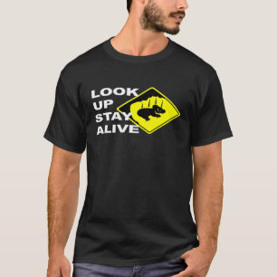 Camiseta Beware Drop Bears Olhe para cima Fique vivo Aussie