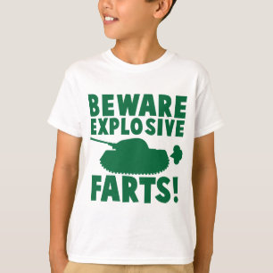 Camiseta Beware EXPLOSIVO FARTS!