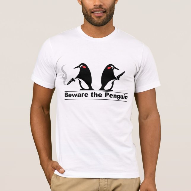 Camiseta Beware o pinguim (Frente)