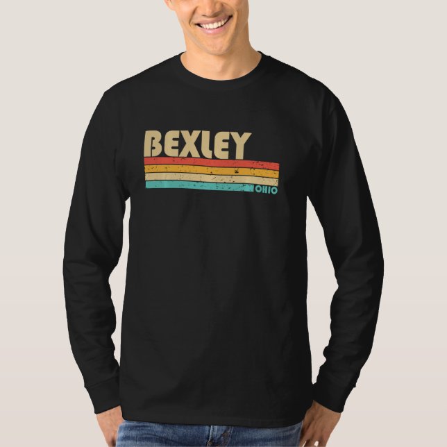 Camiseta Bexley Oh Ohio Funny City Home Roots Retro 70 e 80 (Frente)