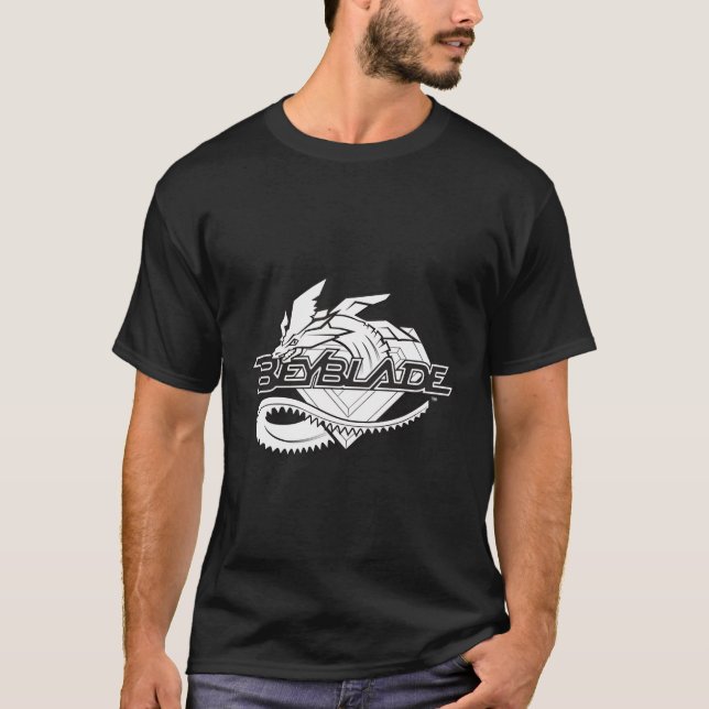 Camiseta Beyblade Dranzer Monocromático (Frente)