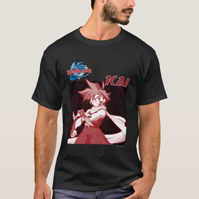 Camiseta Beyblade geração 1 Kai (Frente)