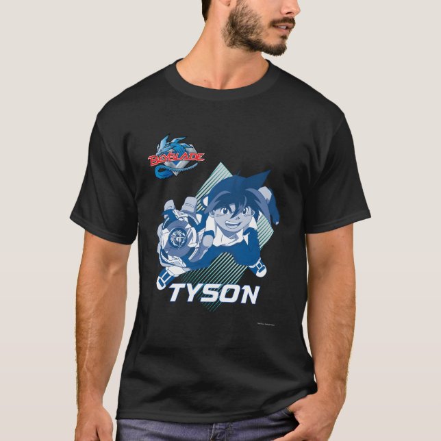 Camiseta Beyblade geração 1 Tyson (Frente)
