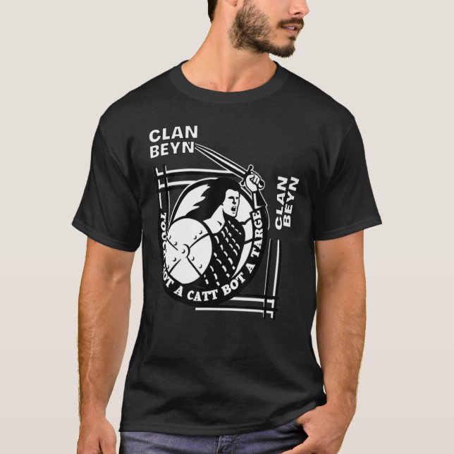 Camiseta Beyn Clan Gaelic Motto Swordsman (Frente)