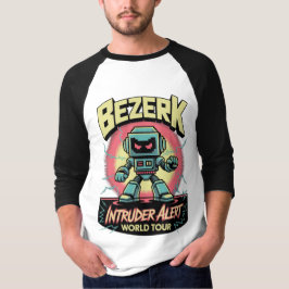 Camiseta Bezerk Intruder Alert World Tour Retro Arcade