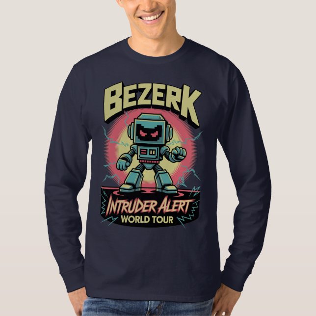 Camiseta Bezerk Intruder Alert World Tour Retro Arcade  (Frente)