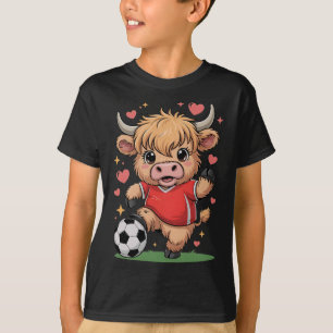 Camiseta Bezerra de Futebol Kawaii Só Garota Que Ama Vacas