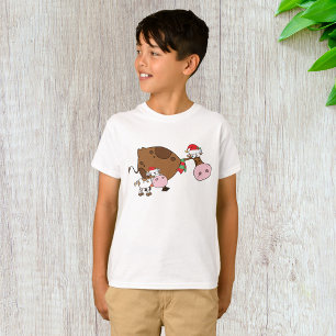 Camiseta Bezerro De Natal E Vaca