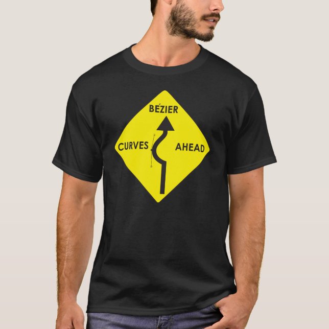 Camiseta Bezier curva-se adiante (Frente)