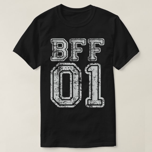 Camiseta BFF 01 Melhores Conexões de Correspondência de Ami (Frente do Design)