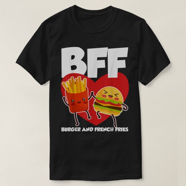 Camiseta BFF Burger And Fries  (Frente do Design)