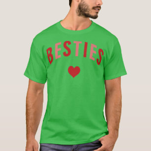 Camiseta BFF, Dias de os namorados Correspondentes Cor-de-R