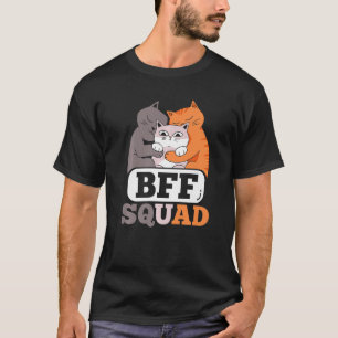 Camiseta Bff Esquadrão Amigos Melhor Equipe de Amizade Sayi