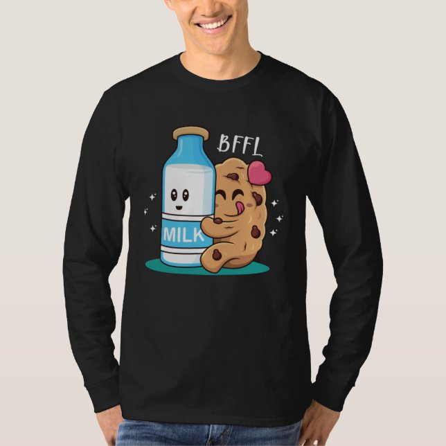 Camiseta BFFL Best Friend 4 Life Biscuit Hugging Milk Love  (Frente)