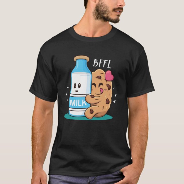 Camiseta BFFL: Melhor Amigo 4 O Biscoito Vida Abrangendo Am (Frente)