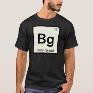 Camiseta Bg - Piano de Cauda Baby Tabela Periódica da Quími