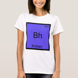 Camiseta Bh - Símbolo de Elemento de Química Engra