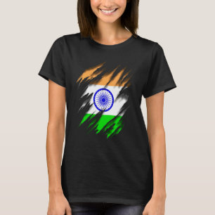 Camiseta Bharat Ganarajya Indiano Bandeira Índia