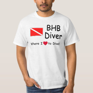 Camiseta BHB Diver - Onde eu amo mergulhar!
