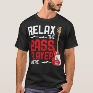 Camiseta Bhelp Relaxa Jogador De Bass Está Aqui Bass Guitar
