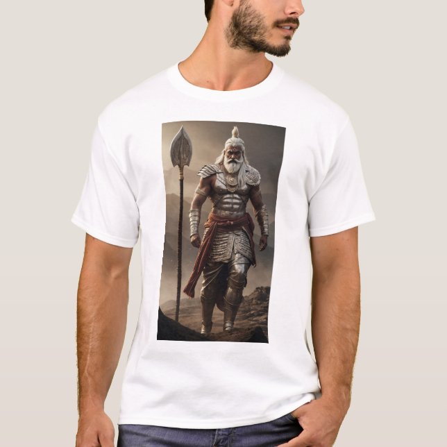 Camiseta Bhishma: Guardião da mitologia indiana de Hastinap (Frente)