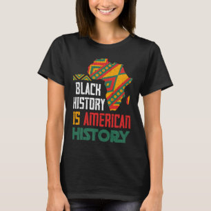 Camiseta BHM Black Americanos Orgulhosos Afro-Americanos H
