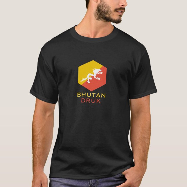 Camiseta Bhutan Druk - Dragão Trovão (Frente)