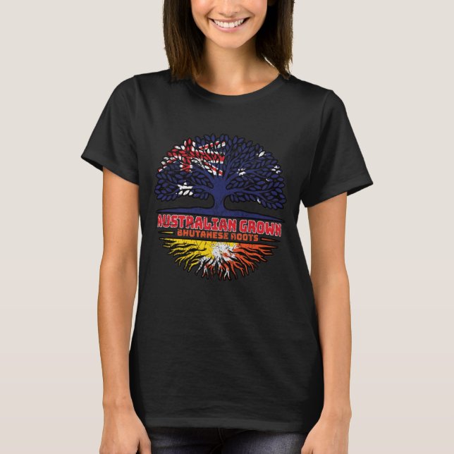 Camiseta Bhutanês australiano australiano (Frente)