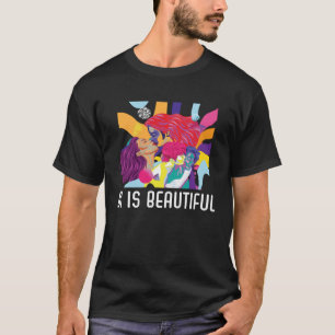 Camiseta Bi é bela Bissexualidade Orgulho Bissexual do Arco