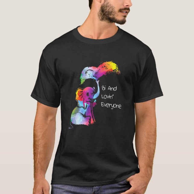 Camiseta Bi E Lovin All Rainbow Bi Pride 1 (Frente)