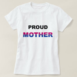 Camiseta Bi orgulhoso LGBT da mãe