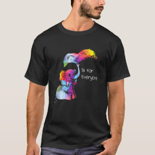 Camiseta Bi Para Todos Orgulho Bissexual Do Rainbow Bi