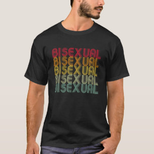 Camiseta Bi Pride Bissexualidade Bissexual Amor Repetitivo