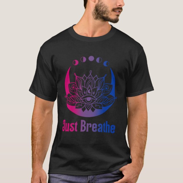 Camiseta Bi Pride Subtle Bisexual LGBTQ Gay Pride Yoga Moon (Frente)