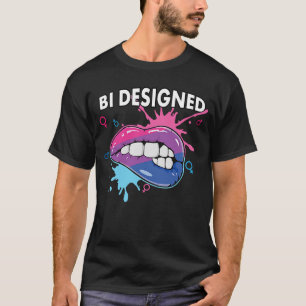 Camiseta Bi Projeta Orgulho Bissexual do Arco-Íris Marcha B