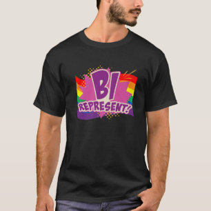 Camiseta Bi Representa LGBTQ Gay Rights Proud Orgulho Rainb