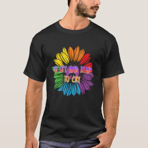 Camiseta Bi Shy e Pronto para Chorar o Bi Prid Introduzido 