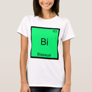 Camiseta Bi - Símbolo de Elemento de Química Bissexual Engr